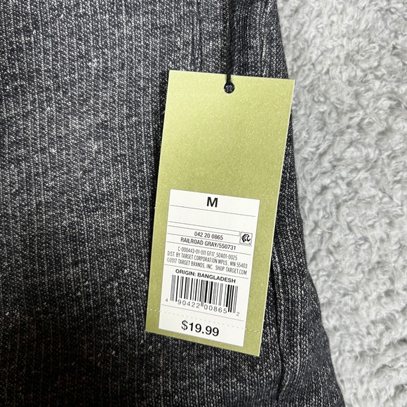 Goodfellow Knit Shorts Mens Medium Gray New Drawstring Relaxed 8.5 Inseam - Picture 7 of 9